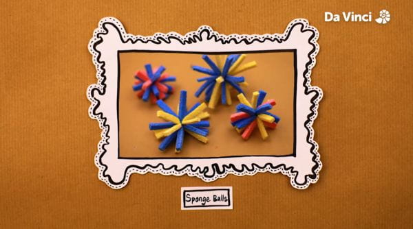 14. Guľôčky zo špongie