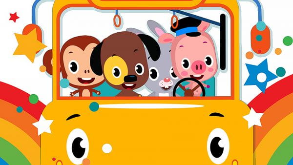 Bus wheels are spinning (summer)