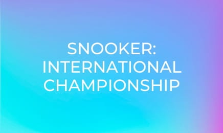 Snooker: International Championship - 3. forduló