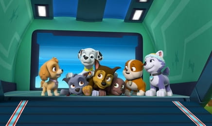 A mancs őrjárat S5E16 - A Halloween parti megmentése / A száguldó Mini Őrjárat megmentése