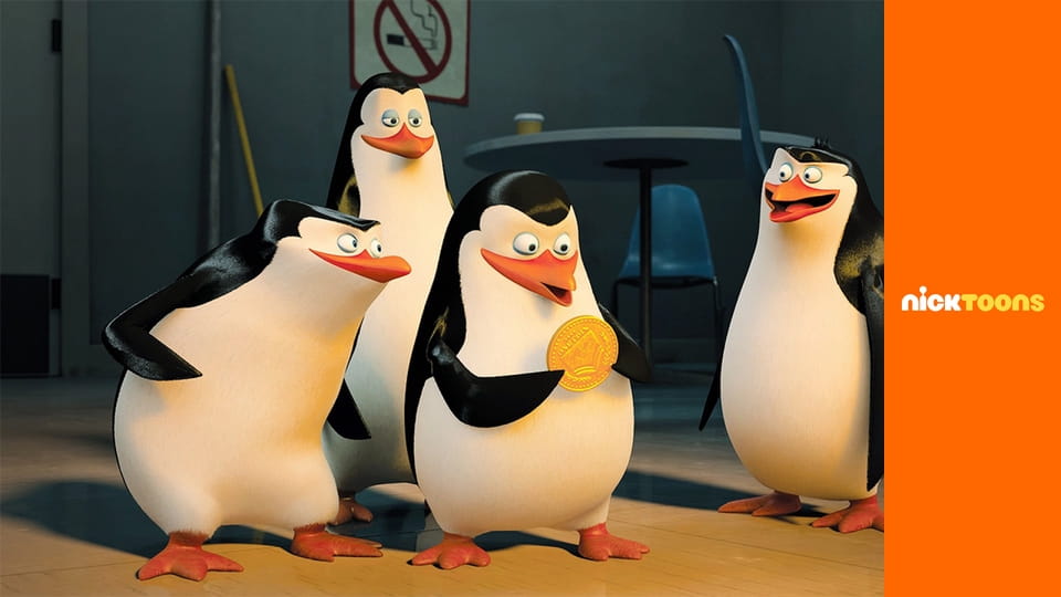 М/с "Пингвины из Мадагаскара", 2 сезон, 30 с. "Питомцы поневоле / Размером с байт".