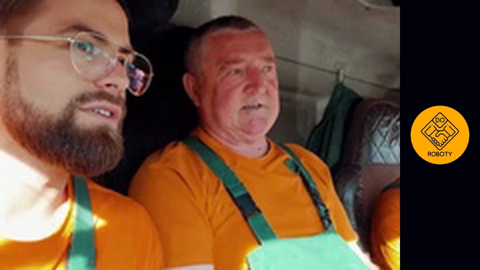 Praca na śmieciarce