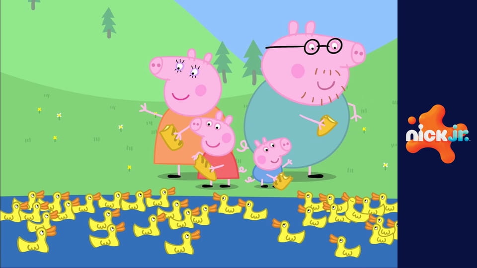 Prasiatko Peppa S3E18 - Jazda vlakom