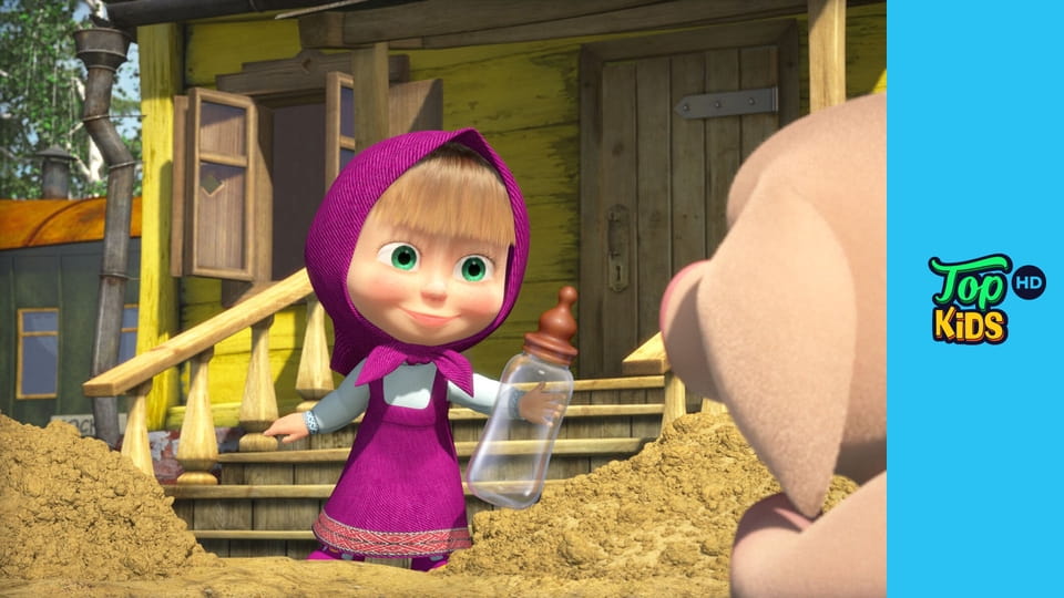 Masza i niedźwiedź E2 - Sam w domu