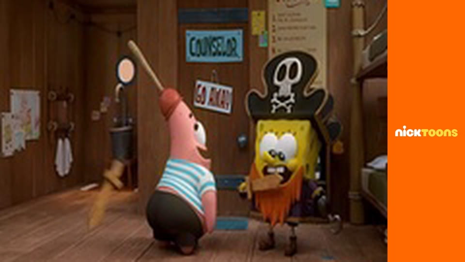 М/с "Лагерь "Коралл": Детство Губки Боба", 1 сезон, 17 с. "Пиратский лагерь / Жизнь медузы".