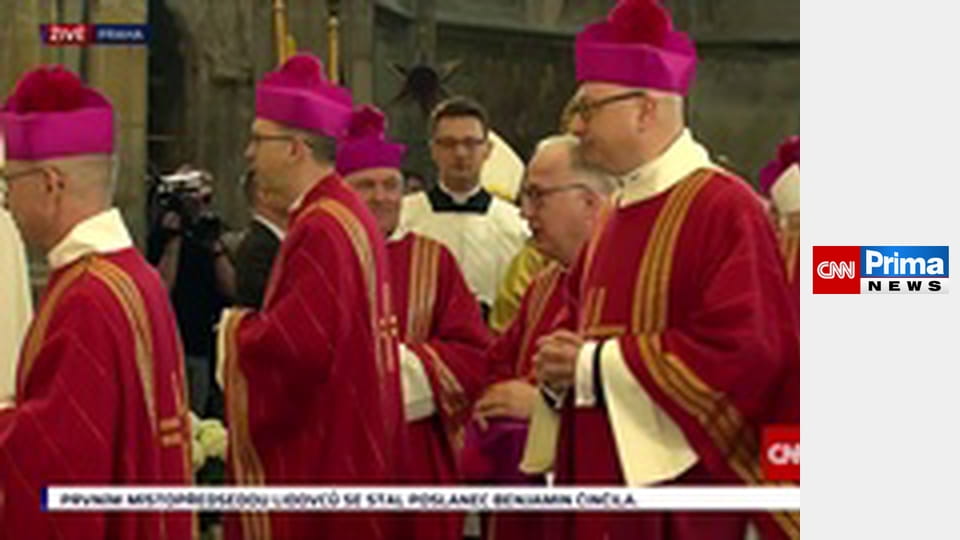 Slavnostní uvedení nového pražského arcibiskupa