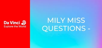 Mily Miss Questions - Ready… Set… Go to School!
