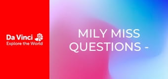 Mily Miss Questions - Lola-no-Rules