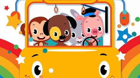 Bus wheels are spinning (summer)