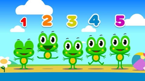 Five toads