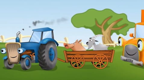 Oranžový odpadkový vůz